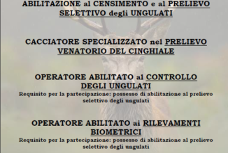 APERTE LE ISCRIZIONI AI CORSI SPECIALISTICI DI FEDERCACCIA BRESCIA