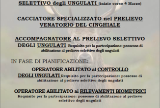 SONO APERTE LE PREISCRIZIONI AI CORSI SPECIALISTICI ORGANIZZATI DA FEDERCACCIA BRESCIA