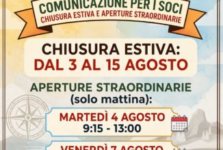 Chiusura Estiva e Aperture Straordinarie agosto 2026